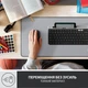 Игровая поверхность Logitech Desk Mat Studio Series Mid Grey (956-000052) - изображение 5