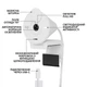 Веб-камера Logitech Brio 300 Full HD White (960-001442) - зображення 6