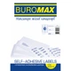 Этикетки самоклеящиеся BuroMax 105х37 мм 16 шт. на листе А4 (100 арк./1600 этикеток), бумага самоклеющаяся BM.2834 - изображение 1