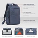 Рюкзак для ноутбука Rivacase 15.6" Blue (7760) (7760 (Blue)) - изображение 9