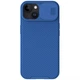 Карбоновая накладка Nillkin CamShield Pro Magnetic для Apple iPhone 15 (6.1") Blue - изображение 1