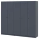 Комплект шкафов для одежды Doros Промо (2 шт.) 225х48х204 см Графит (DRS-011213) - изображение 2