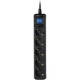 Мережевий фільтр 5XSchuko з вимикачем, 3G*1.5мм, 5м, black (2E-U05ES15M5BK) - зображення 2