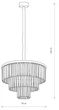 Люстра Nowodvorski NW-7616 Cristal на кухню, для спальни, для гостиной - изображение 4