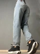 Джинси жіночі SESSANTA 16483 МОМ jeans relax стрейчеві комфорт великі розміри 31 блакитні - зображення 3