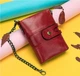 Женский кошелек Vintage из натуральной кожи красного цвета среднего размера (bg146fash80) - изображение 7