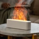 Портативний електрический аромадифузор Kinscoter DQ-709 Nordic Style Flame v2, White с эффектом пламени - изображение 1