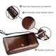Жіночий вертикальний лаковий клатч із натуральної шкіри ST Leather Коричневий для прав (bg189fash08) - зображення 7