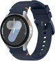 Ремінець BeCover Tape для Samsung Galaxy Watch (20mm) 3 41mm/4/5/6/7 40-44mm Deep Blue (BC_712055) - зображення 1