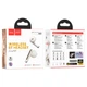Бездротові навушники HOCO EQ7 Snowflake true wireless BT headset Milky White (6942007617734) - изображение 4