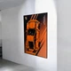 Арт Держатель Рамка на Стену 80x50 см. для Фирменного Конструктора Technic 42056 Porsche 911 GT3 RS Orange Порш Оранжевый 2016 года - Type-E - изображение 3