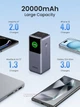 Зовнішній акумулятор 130W UGREEN PB721 Nexode Power Bank повербанк 20000mAh 2C1A Grey (35524) - зображення 14