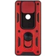 Чехол Fiji Camera Defence для Xiaomi Redmi Note 9 бампер с защитой камеры Red - изображение 2