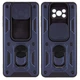 Чехол Fiji Camera Defence для Poco X3 Pro бампер с защитой камеры и подставкой Dark Blue - изображение 1