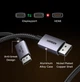 Кабель DisplayPort 16K Ugreen DP131 DP to DP 2.1 с нейлоновой оплеткой, 16K/60Hz, 80 Gbps для ПК, ноутбуков, TV 1m Grey (55567) - изображение 3