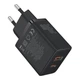 Зарядное сетевое устройство Baseus Cube 30W Type-C+USB с функцией быстрой зарядки QC3.0+PD3.0 (P10111404113-00) Black - изображение 6