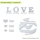 Зеркальный декор акриловый самоклеющийся Love серебро,11шт (D) SW-00002495 - изображение 3