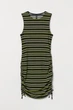 Сукня H&M XS сірий меланж, салатовий в смужку, чорний 503963242 - зображення 1