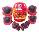 Комплект шлем и защита детский TK Sport Машинки 4-12 лет Красный (С60076/05) - изображение 1