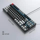 Ігрова клавіатура MageGee 75% / Механічна / Type-C / MX Red / Ice Blue - изображение 7