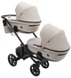 Коляска 2 в 1 для двойни Bair Kiwi DUO Soft BKD-33 капучино - изображение 4