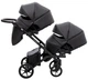 Коляска 2 в 1 для двойни Bair Kiwi DUO ECO BKD-15 черный - изображение 3