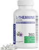 Добавка преміум-класу для боротьби зі стресом Bronson L-Theanine 200mg Double-Strength 360 капсул - зображення 1