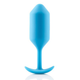 Профессиональная анальная пробка B-Vibe Snug Butt Plug 3 цвет голубой (21793008000000000) - изображение 1