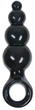 Анальная пробка Jolie Ripples Jelly Anal Plug Small цвет черный (15713005000000000) - изображение 1