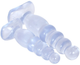 Комплект из 2х анальных пробок Doc Johnson Crystal Jellies Anal Delight Traner цвет прозрачный (12651041000000000) - изображение 2