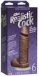 Фалоімітатор Doc Johnson Realistic Cock 6 колір коричневий (+03815014000000000) - зображення 3