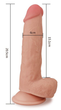 Фаллоимитатор Lovetoy Sliding Skin Dual Layer Dong 7.5 Inch (20548000000000000) - изображение 7