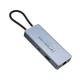 Хаб адаптер Hoco HB51 (Type-C, HDMI, 4K 60Hz, RJ45 Ethernet, до 100 Мбит/с, USB, до 5 Гбит/с, быстрая зарядка, до 100 Вт) - Серый - изображение 6