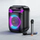 Портативна бездротова Bluetooth колонка акустика-караоке з мікрофоном Hoco HA13 BT5.4, TF/USB/AUX/FM/TWS, 40W (60W Peak), 5-6h Black - зображення 1