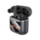 Бездротові навушники BOROFONE BW67 Gorgeous true wireless ANC+ENC noise reduction touch screen BT headset Metal Gray (6941991115721) - изображение 1