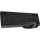 Комплект (клавиатура + мышь) A4Tech Fstyler FG1010 Wireless Black/Grey [75005] - изображение 1