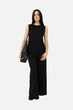 Блуза женская с широкими бретелями 40 цвет черный EFRUSSE MODA ЦБ-00268995 - изображение 2