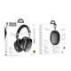 Навушники бездротові HOCO W35 Max auspicious ANC noise reduction BT headphones BT5.4 Black - зображення 2