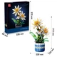 3D конструктор JIE-STAR 9033 Epiphyllum Bonsai набор строительных блоков 835 деталей пластиковый - изображение 4