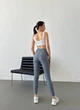 Жіночі однотонні лосини з високою посадкою Uaclothes 46-48 Сірий (like31625-118341350) - зображення 3