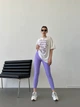 Жіночий легкий спортивний комплект (лосини+футболка) Uaclothes 46-48 Бузковий (like31621-118301350) - изображение 2