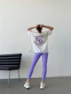 Жіночий легкий спортивний комплект (лосини+футболка) Uaclothes 46-48 Бузковий (like31621-118301350) - изображение 4