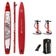 SUP Доска Aqua Marina Airship-Team Race iSUP 6.7 m / 21 cm Красный/Белый (1053-BT-20AS) - изображение 1