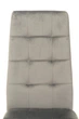 Стілець для кухні N-66-2 Vetro Mebel Чорний/Сірий (метал/велюр) (N-66-2-grey-velvet) - зображення 2