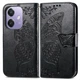 Чехол-книжка с рисунком UniCase Butterfly Pattern для OPPO A3x / A3 / A40m - Black - изображение 1