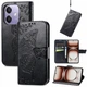 Чехол-книжка с рисунком UniCase Butterfly Pattern для OPPO A3x / A3 / A40m - Black - изображение 4