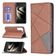 Чохол-книжка з кишеньками UniCase Geometric Pattern для Samsung Galaxy S22 (S901) - Brown - зображення 6