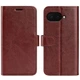 Классический чехол-книжка Deexe Wallet Style для Google Pixel 9a - Brown - изображение 1