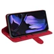 Классический чехол-книжка Deexe Wallet Style для Google Pixel 9a - Red - изображение 3