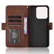 Чехол-книжка с кармашками Deexe Wallet Stand для Realme C63 / C61 / Note 60x - Brown - изображение 5